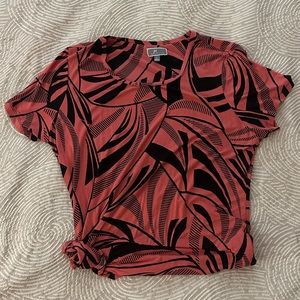 Coral/Black Top - JM collection Large